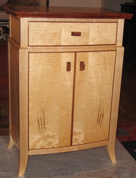 Bowfront cabinet