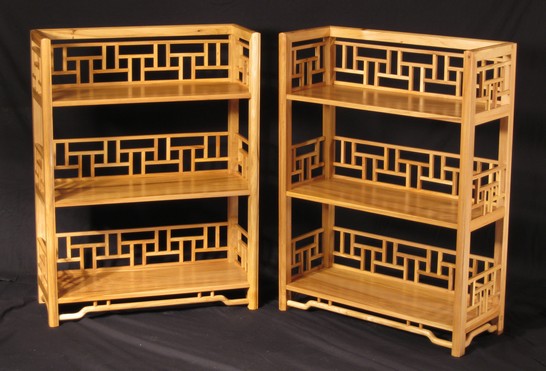 Book cases in elm