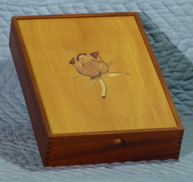 Treasure box with rose