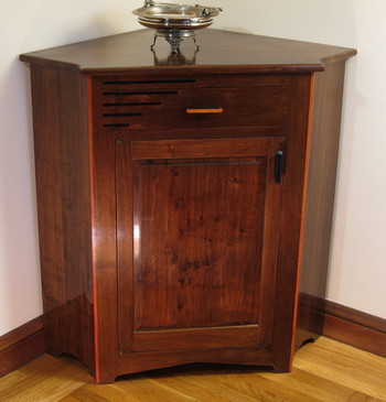 Triangular cabinet